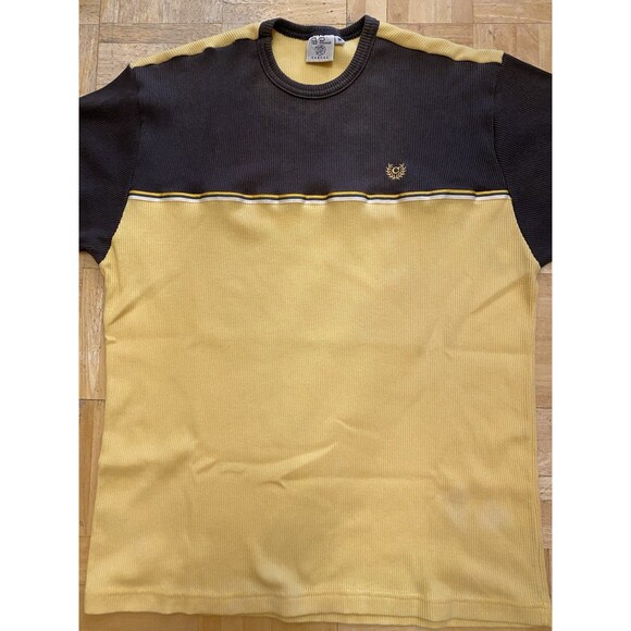 Patprimo  Casual Men’s  Size M. Dark Blue/ Yellow T- Shirt Short Sleeve. - Picture 2 of 9